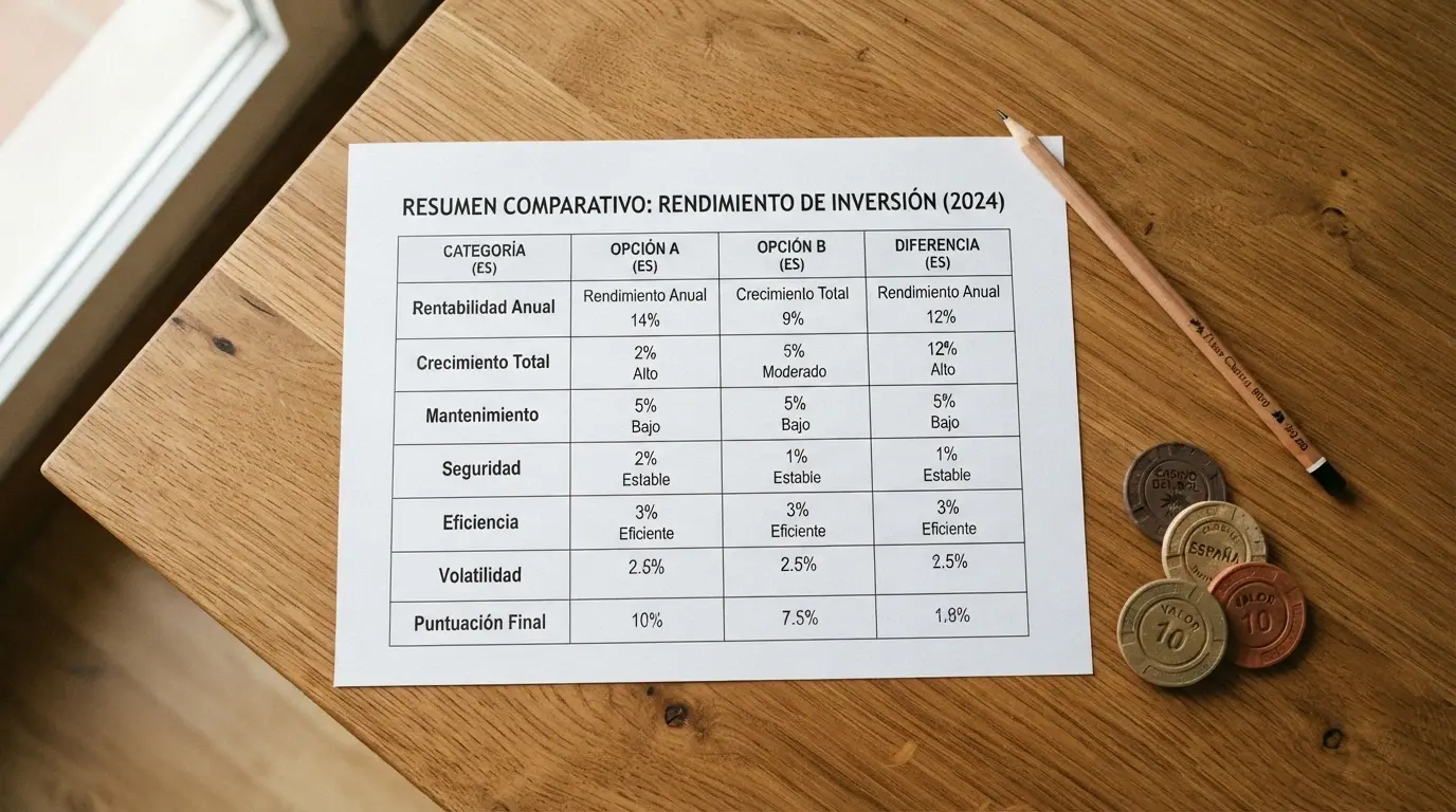 Vista comparativa de los principales operadores DGOJ con sus porcentajes de bono de bienvenida