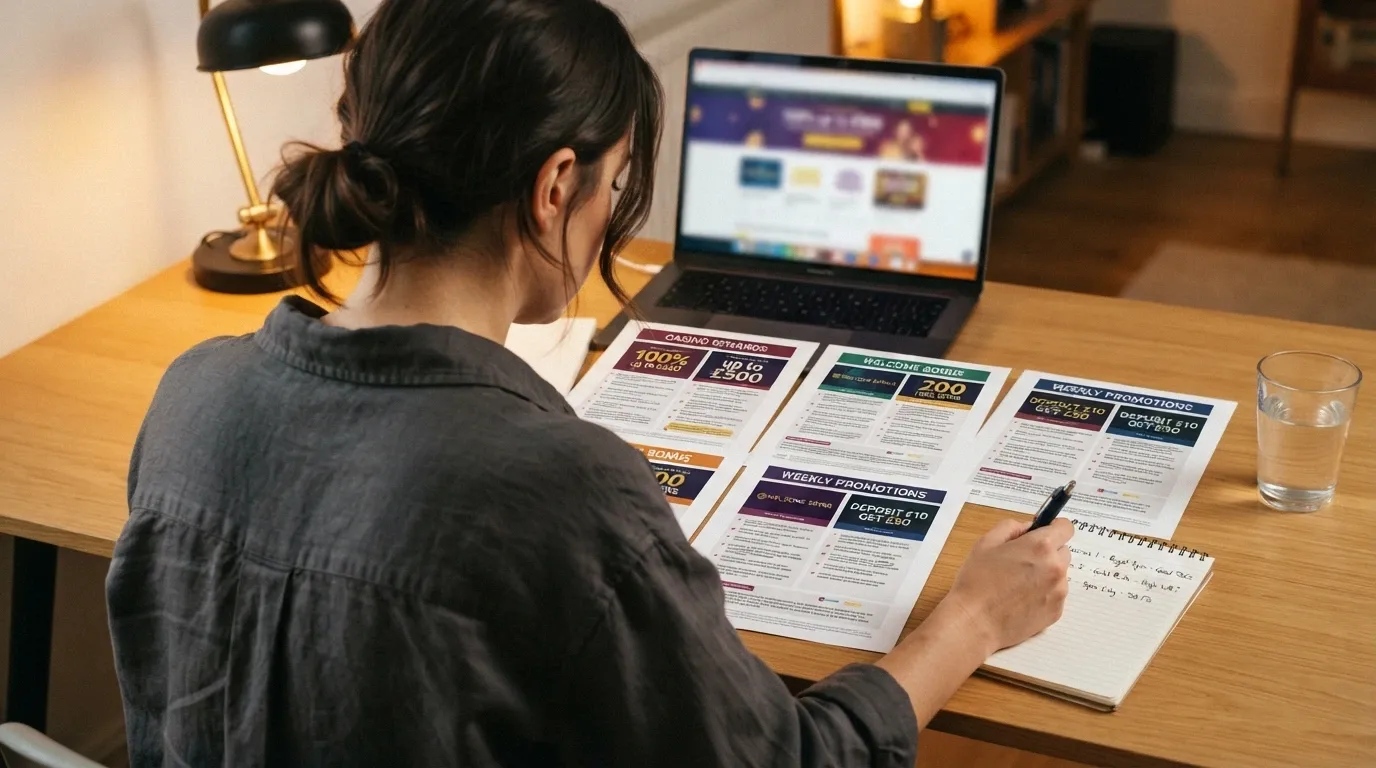 Vista comparativa de las fichas de varios casinos online españoles con sus ofertas de giros gratis ordenadas en pantalla