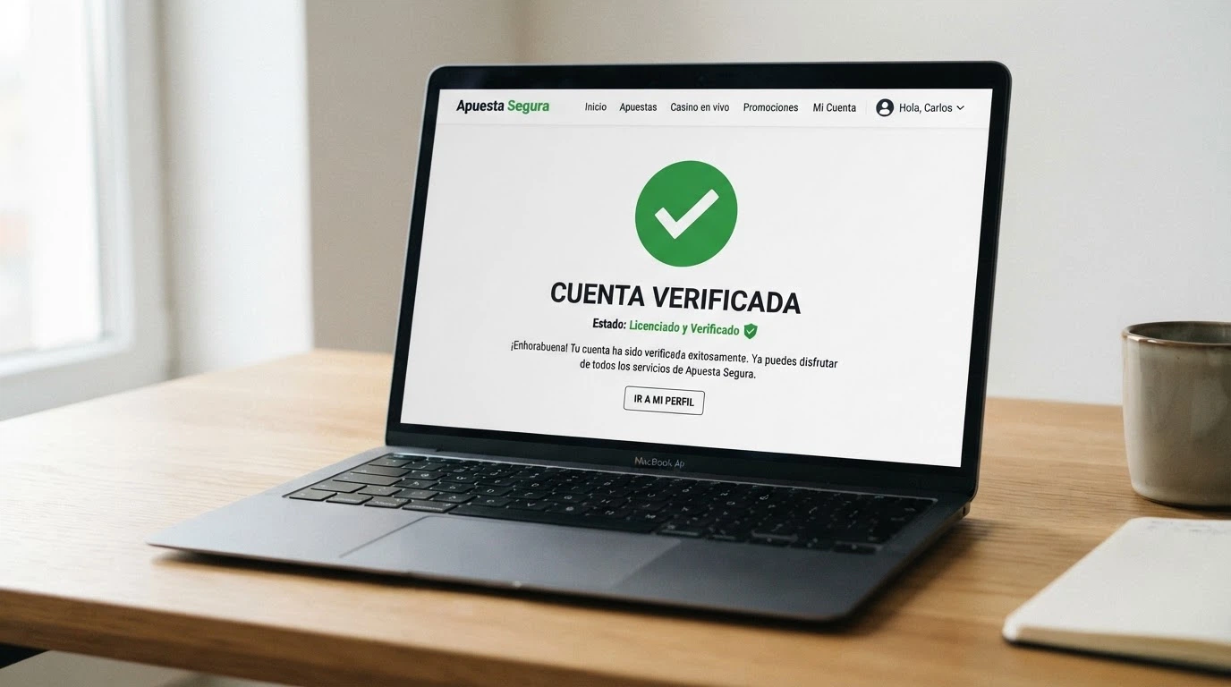 Sello o distintivo de licencia DGOJ visible en el pie de un casino online español