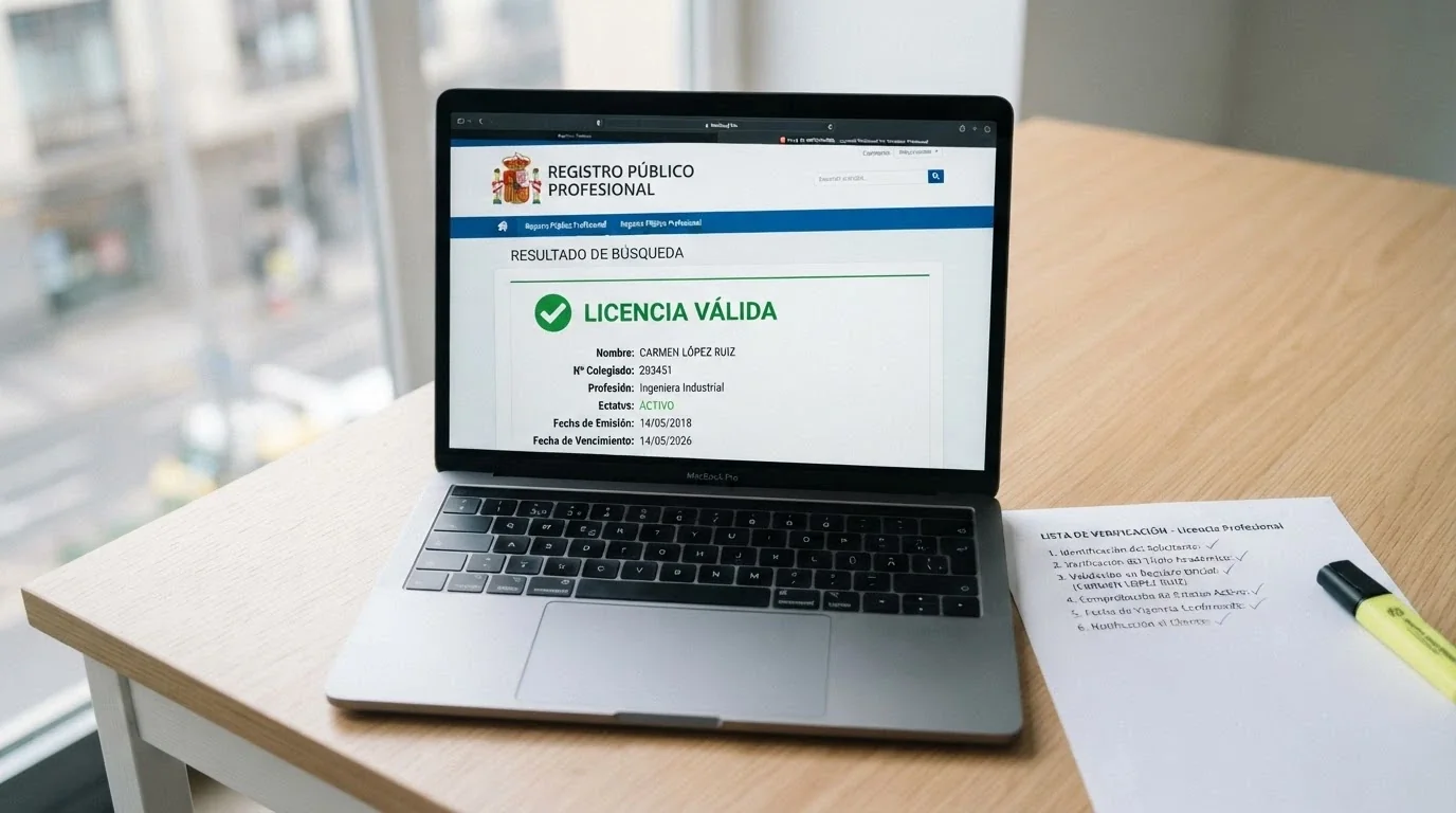 Documento con criterios de evaluación y el registro público de operadores DGOJ visible en una pantalla de ordenador